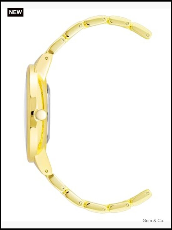 Crystal Accented Bracelet Watch - Japanese Quartz - 36mm Round Case